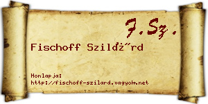 Fischoff Szilárd névjegykártya